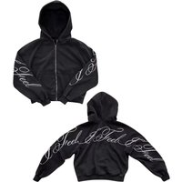 Y2k Streetwear Zip Up Hoodie Oversized Graphic Pullover Retro Futurism Jacket