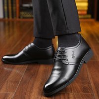 Business Casual Strappy Leather Oxford Shoes