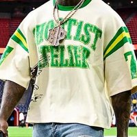 Summer Y2K Hip Hop Loose Pullover T Shirt Short Sleeve Letter Print Street Fashion Top