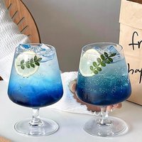Ins Style Short Glass Cocktail Beverage Soda Sparkling Water Drink Mixing Cup High end Feel