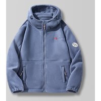Men's Polar Fleece Hooded Jacket – Thickened & Warm | Casual Outdoor Cardigan Coat | Dark Gray/Black/Red/Khaki | Sizes XS-XXXL