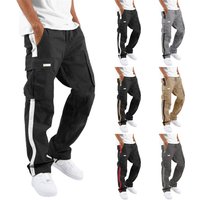 Clothing Drawstring Pocket Patchwork Pants