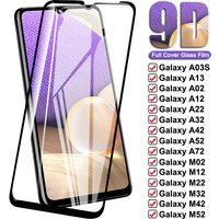 9D Tempered Glass Samsung Galaxy A02 A12 A22 A32 A42 A52 A72 A13 Screen Protector M02 M12 M22 M32 M42 M52 M62 Glass Film