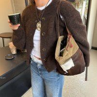  Button Up Long Sleeve Cardigan – Lightweight Knit Sweater 