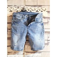 Clothing Leg Elastic Summer Ripped Versatile Simple Five Point Jeans