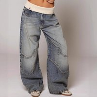 "Vintage Washed Blue Jeans - Relaxed Straight Fit Unisex Denim Pants (S-2XL)"