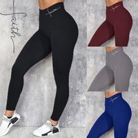 High Waist Yoga Pants Butt Lifting Effect Stretchy Tummy Control Leggings Breathable Workout Running Pants