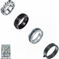 punk titanium steel ring ring rotary pressure relief sleeve ornament