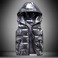 Family Matching Puffer Vests – Shiny Stand Collar Winter Vests & Trendy Streetwear Thermal Lining 