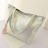 Bags Large capacity shoulder PU handbags crocodile pattern bags commuter bags tote bags