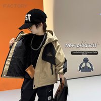 Fleece Lined Cotton Padded Winter Coat Warm Thick Quilted Jacket Workwear Style 3 7Y Trendy Cool Winter Outerwear
