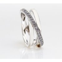 Staggered Triple Zirconia Band Ring Copper Jewelry Birthday Gift For Women EU Sizes 50-60