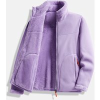 Double Sided Fleece Jacket & – Ultra Soft Polar Fleece Coat Autumn & Winter 