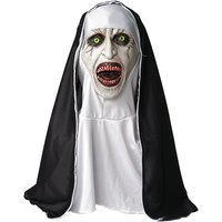 Halloween The Conjuring 2 Nun Mask Halloween Scary Makeup Mask Tricky Ghost Face Horror Scary Latex Headgear Nun