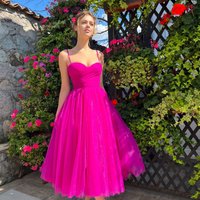 Clothing Dress Suspender Skirt Solid Medium Length Skirt Bow Mesh Dress