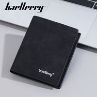 New Men’s Short High-End Business Multi-Card Slot Youth Matte Coin Purse Small Wallet For Men