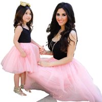 Mother & Foreign trade European American mesh skirt parent outfit mesh skirt family mother daughter outfit skirt