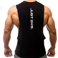 bodybuilding fitness running big slit sports vest
