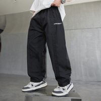 Children's clothing, boys' thin 2024 new medium and large children's quick drying pants, summer casual mosquito
