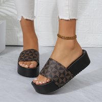 Presbyopia Beach Holiday Platform Muffin Lift Sandals