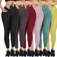 Fitness Comfort Hip Lift Bodybuilding Yoga Pants Breathable High Waist Running Shapewear Pants