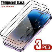 3PCS Tempered Glass for IPhone 13 12 Mini 11 Pro MAX Screen Protector for IPhone 14 Pro Max 7 8 X XR XS Max SE Protective Glass
