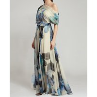 chiffon long sleeved dress