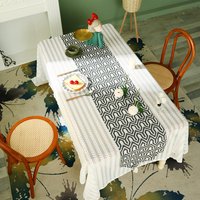 Table Flag Zen Tea Ceremony Warp Knitted Cotton And Linen Tea Mat Linen Tea Table Fabric Decoration Table Flag