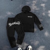 3D Digital Print Hoodie & Jogger Set Trendy Streetwear Casual Comfort