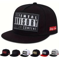 Fashion ADVISORY Adjustable Hip Hop Baseball Cap Outdoor Casual Sun Hat Cotton Snapback Hats
