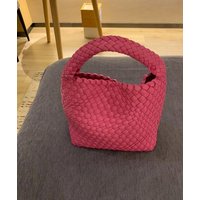 Wedding High Quality Handwoven Small Tote Handheld Polyester Women’s Bag 2024 New Soft Handle Trendy Vegetable Basket