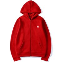  Clothing Trendy Oversized Zip Up Hoodie Minimalist Logo Streetwear Pullover "