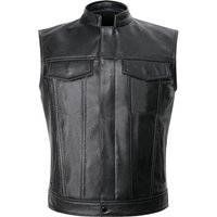 Clothing large vest skull letter embroidered leather waistcoat