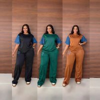 Clothing Denim Sleeve Fashionable Casual Elegant Versatile Set Wide Leg Two Piece Spring Summer Clothing