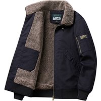 Clothing winter warm high end fashion plus velvet pilot jacket outerwear lambskin workwear cotton outerwear