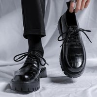 2024 Spring Autumn Small Leather Fashion Platform Trend Versatile Japan Korean Business Casual Suit Shoes