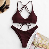 Cross border foreign trade swimsuit European American sexy bikini bikini split swimsuit factory spot wholesale