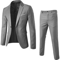 Professional Slim Fit Suit Set & Classic Business Blazer & Pants Two Piece Outfit
