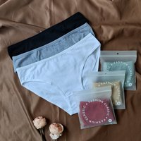 Women’s briefs mid-waist skin-friendly cotton independent packaging simple breathable hip lift trousers