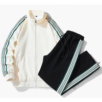 Clothing spring autumn sports suits loose couple style versatile sweatshirt jacket casual trousers trendy brand two piece suit