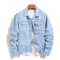 Men's Clothing New Denim Jacket Men's Trendy Street Youth Slim Casual Jacket Tops