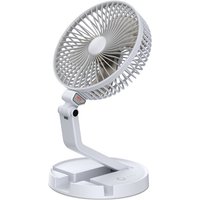 5200mAh Folding Fan 3 Gear Mini  Ventilador USB Rechargeable Desktop Lamp Fan Air Cooler Wall-mounted Fan For Dormitory Office