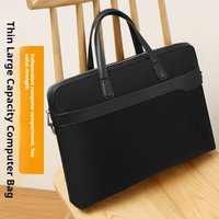 Briefcase casual handbag conference bag one shoulder computer bag commuting file bag temperament bag