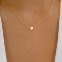 Chain Necklace Pendant Necklace Simple Versatile Necklace Ins Style Personality Temperament Fashion Metal Heart Choker Jewelry