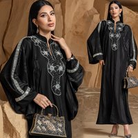 Fashion High End Woven Rice Beaded Sleeve Dress