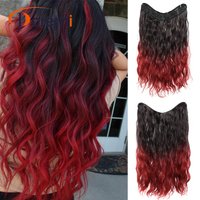 Wig V shaped one piece hair extensions Volume Voluminous chemical fiber curly hair pieces one piece 55cm140g