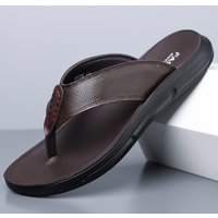 First Layer Cowhide Sandals Summer Casual Slippers Herringbone Can Be Worn Outside Cool Slippers