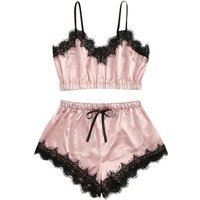 Clothing Sexy Lace Lingerie Suspenders Three Point Chest Wrap Satin Lace Panties Suit