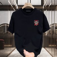 Men's Clothing Cotton Short Sleeved T Shirt Casual Trend Men And Women Summer Ins White Round Neck Top Trendy Versatile Men's Half Sleeve