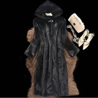 Clothing Mink fur coat whole mink high fur coat long style style mink fur coat hood special price